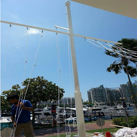White Flagpoles - Amico Technology International