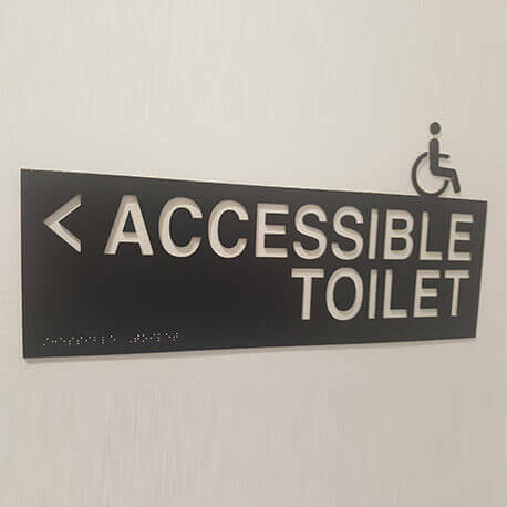Accessible Toilet Braile Sign - Amico Technology International