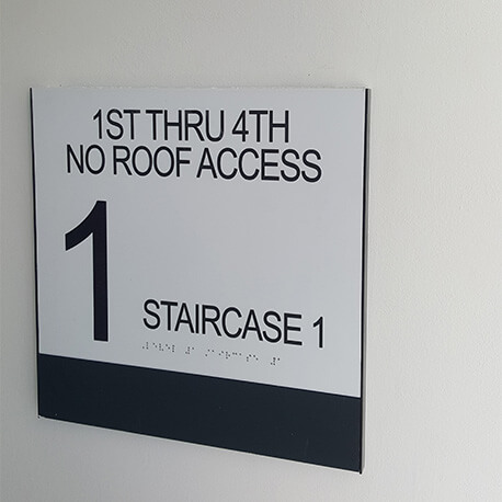 Staircase 1 Braile Sign - Amico Technology International
