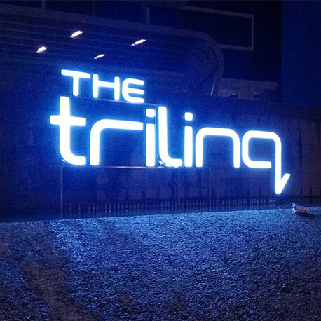 The Trilinq Lighting Building Sign - Amico Technology International
