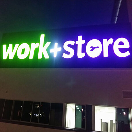 Work Store Building Sign - Amico Technology International