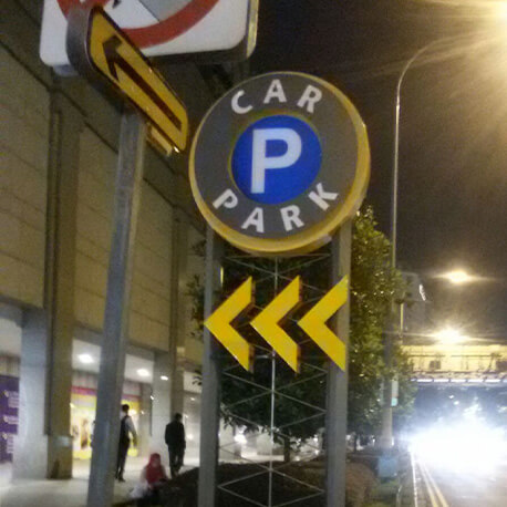 Circular Carpark Sign - Amico Technology International