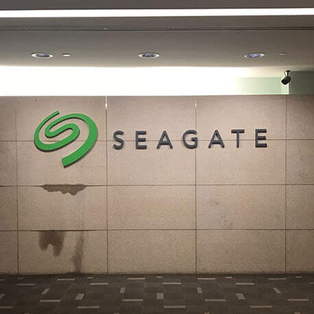 Seagate Reception Signage in Singapore - Amico Technology International