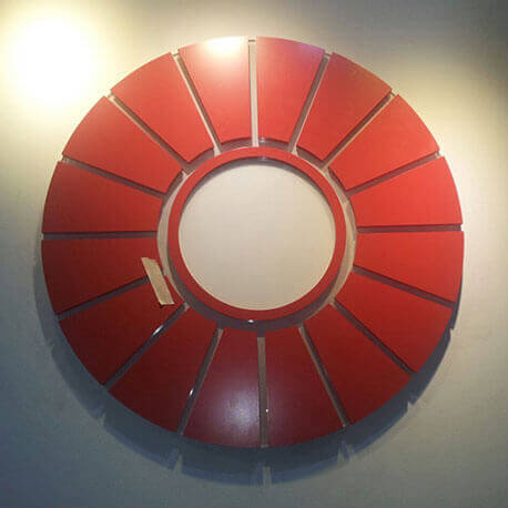 Red Circle Reception Signage - Amico Technology International