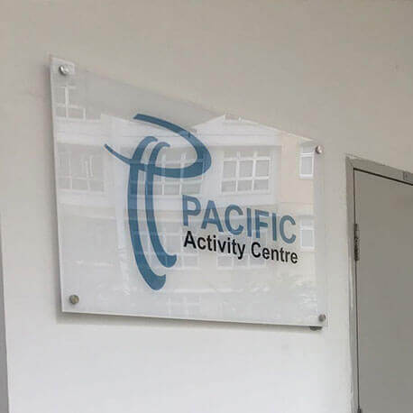 Pacific Activity Centre Reception Signage - Amico Technology International