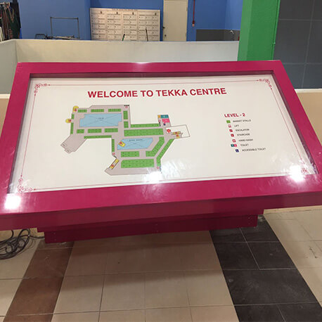 Rectangular Welcome To Tekka Centre Directory Sign - Amico Technology International