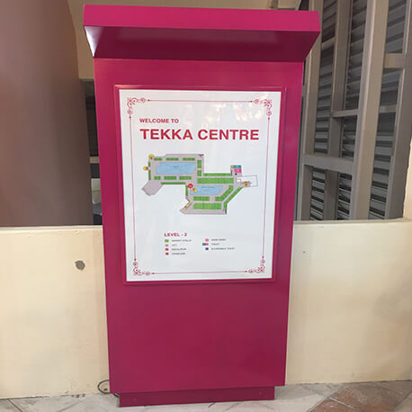 Tower-Shaped Welcome To Tekka Centre Directory Sign - Amico Technology International