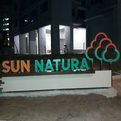 Sun Natura Entrance Signage - Amico Technology International