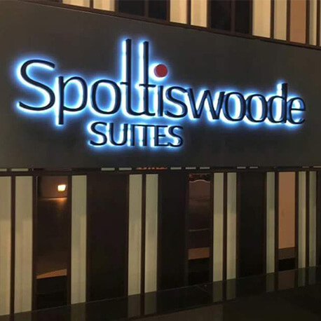 Spottiswoode Suites Entrance Signage - Amico Technology International