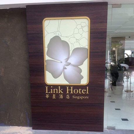 Link Hotel Singapore Entrance Signage - Amico Technology International