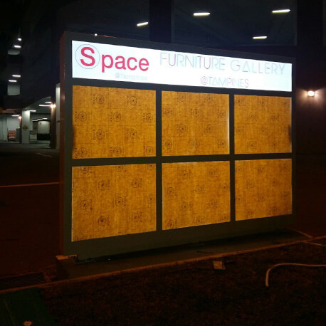 Space Furniture Gallery Large Advertising Sign - Amico Technology International