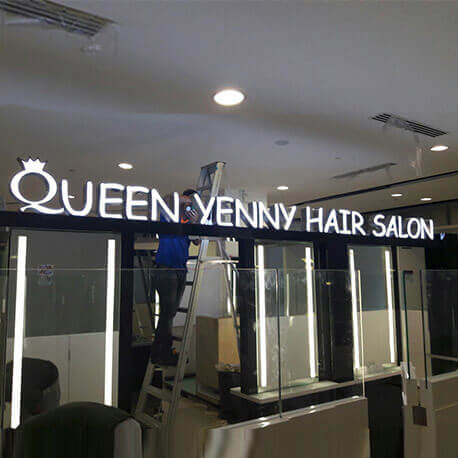 Shopfront Signages for Hair Salon - Amico Technology International