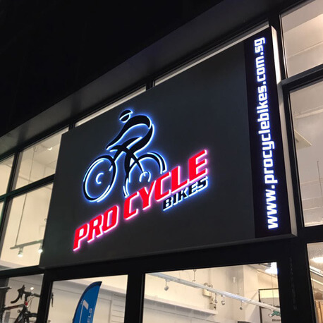 Pro Cycle Shopfront Signages - Amico Technology International