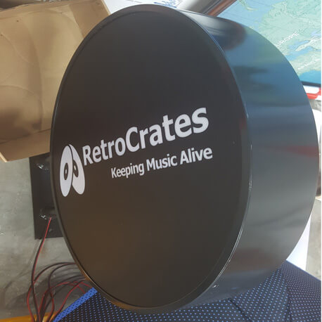 Retro Crates Shopfront Signages - Amico Technology International