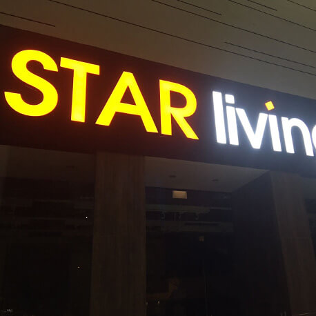 Star Living Shopfront Signages in Singapore - Amico Technology International