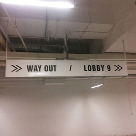 Way Out and Lobby 9 Wayfinding Signs - Amico Technology International