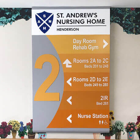 St. Andrews Nursing Home Wayfinding Signs - Amico Technology International