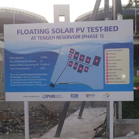 Floating Solar Construction Signboard - Amico Technology International